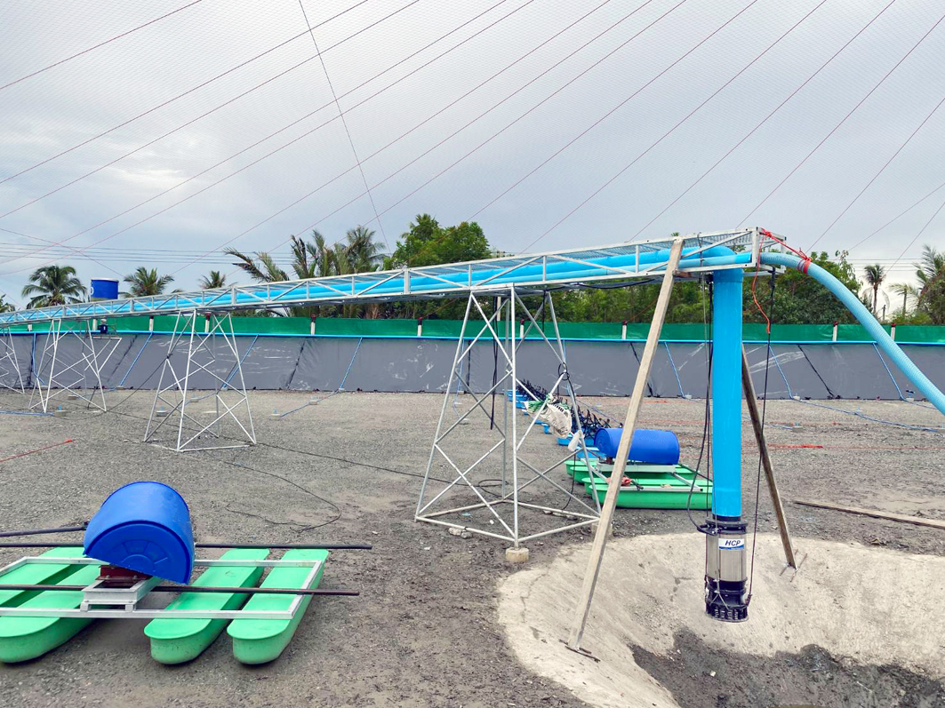 Shrimp Farm Water System in Chachoengsao, Thailand